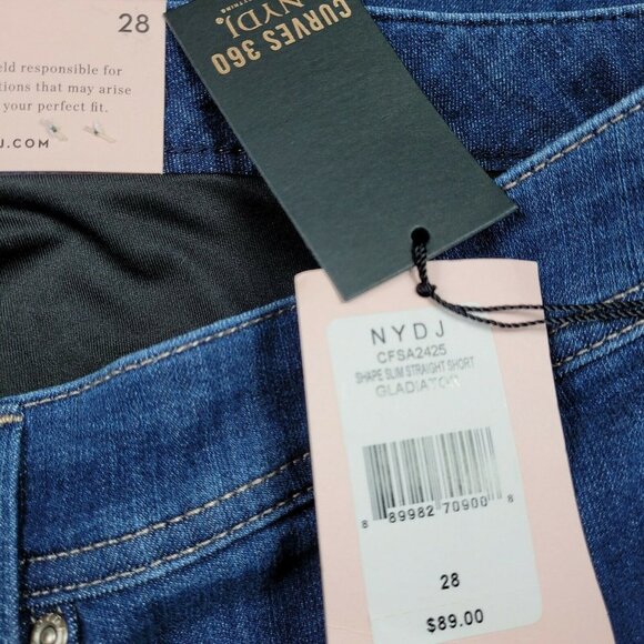 NYDJ CURVES 360 SHAPE SLIM STRAIGHT GLADIATOR SZ28 - Picture 5 of 9